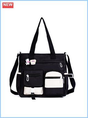 Messenger Bag Kawaii Crossbody Purse Water Resistant Nylon Shoulder Tote